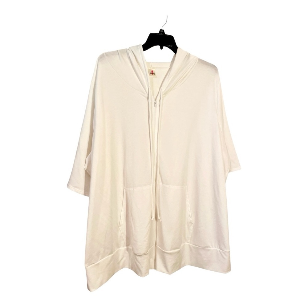 Women's White Hooded Jacket
